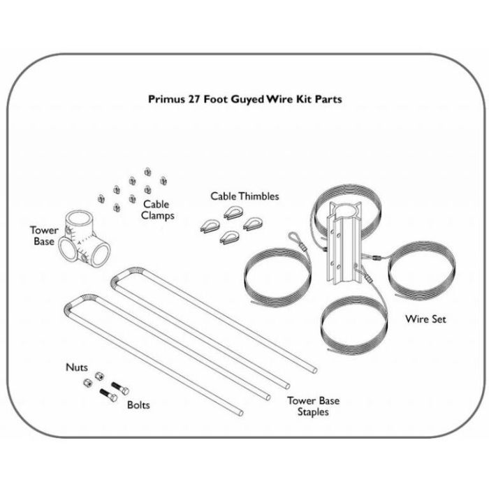 Primus 27 Feet Tower Kit parts